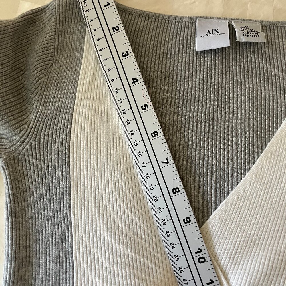 Armani Exchange Vintage Sweater/Pullover Gray/White Size M Teen - Picture 7 of 11